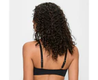 Target Ribbed Plunge Twist Front Bikini Swim Top