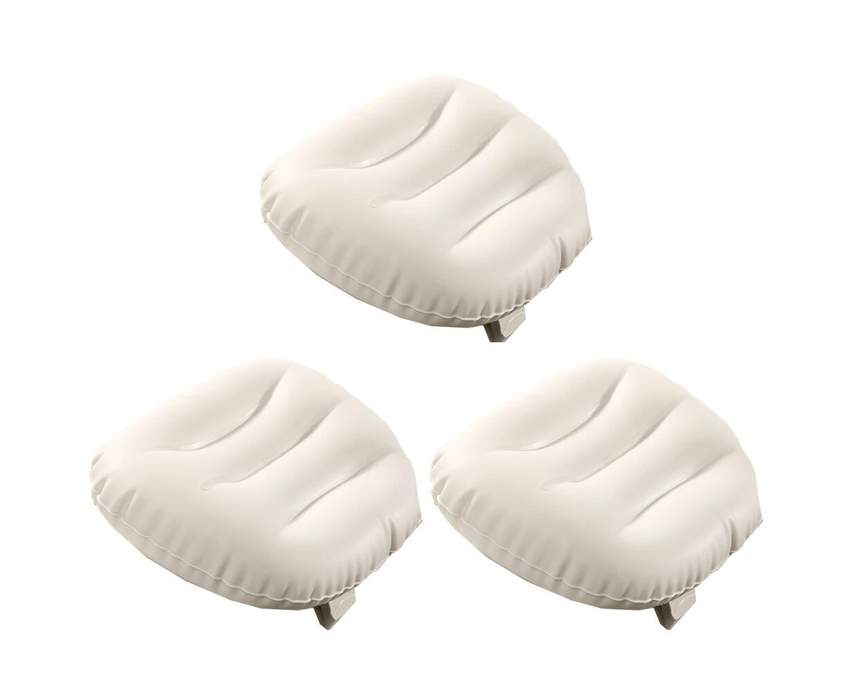 3x Intex Inflatable PureSpa Headrest Removable/Adjustable Head Support Beige