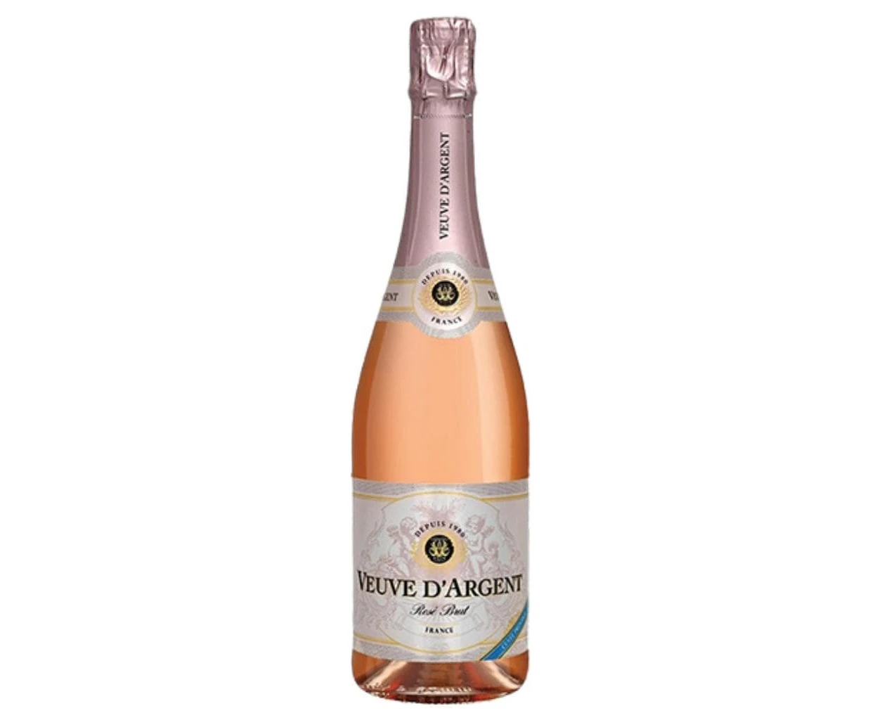 Personalised Veuve D'Argent Cuvee Prestige Rose Brut NV 11.5% 750ml