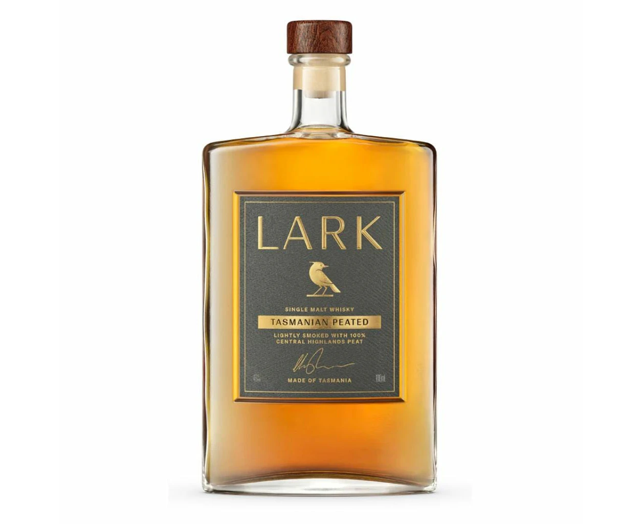 LARK DISTILLERY SINGLE MALT TASMANIAN PEATED 46% 100ML