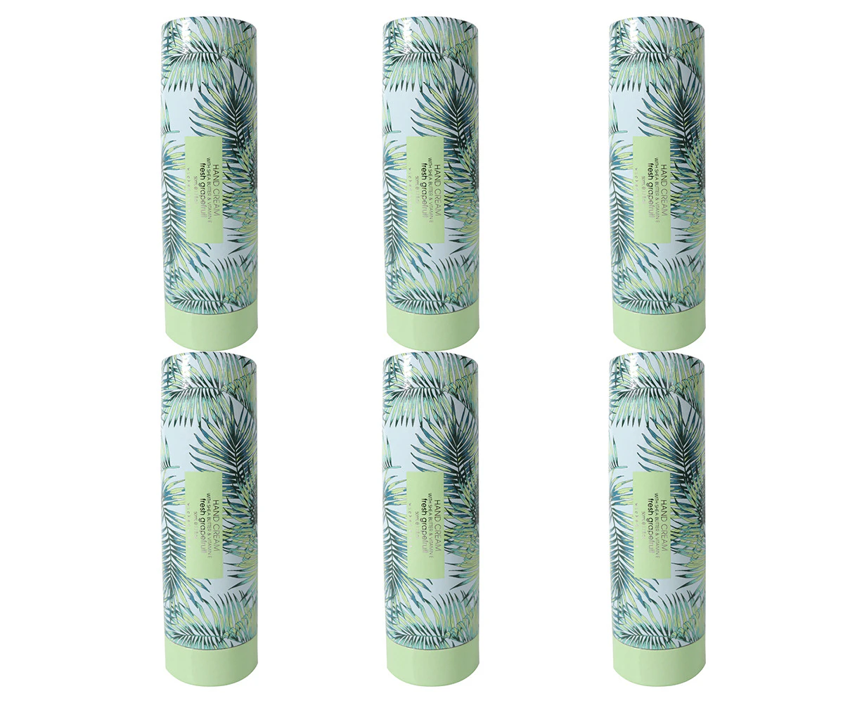 6x Wicked Sista Hand Cream Moisturiser 50ml Fresh Grapefruit/Tropical Leaves