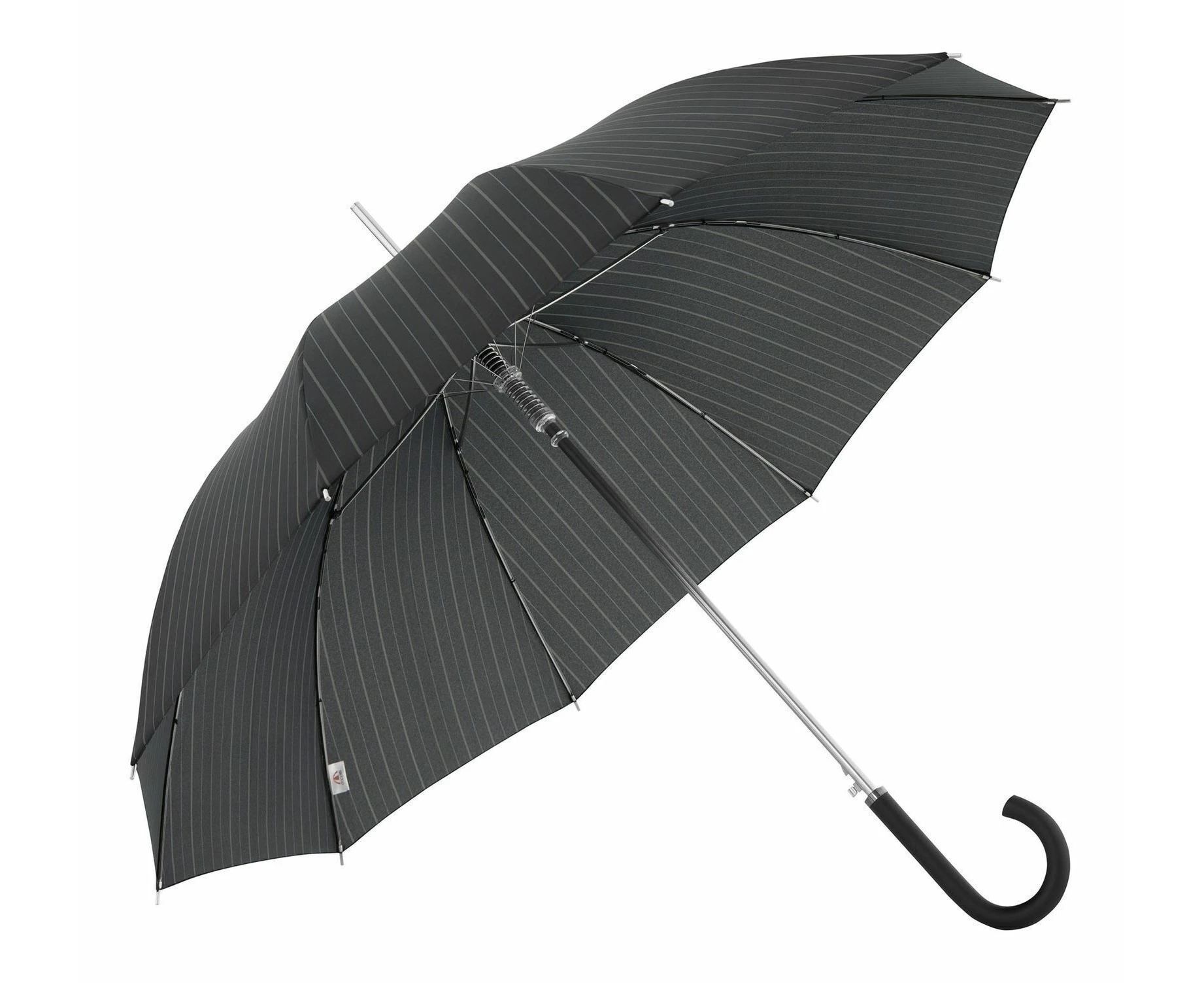 Doppler Carbonsteel Long Umbrella Black Stripe