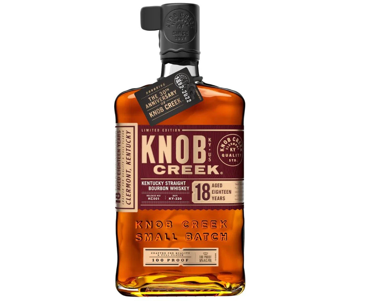 KNOB CREEK 18YO BOURBON 50% 750 ML