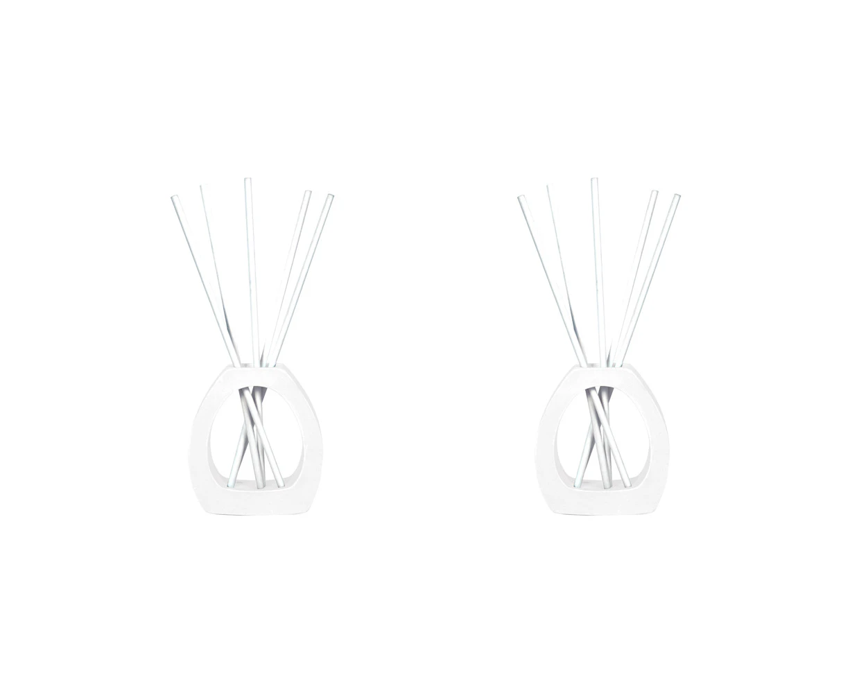 2x Arome Ambiance Arch Series Liquidless Reed Diffuser Set Clear Air Scent