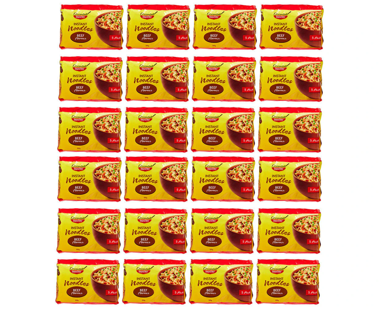 120pc Oriental Pantry Instant Flavoured Noodles Pack Quick Meal 350g Beef