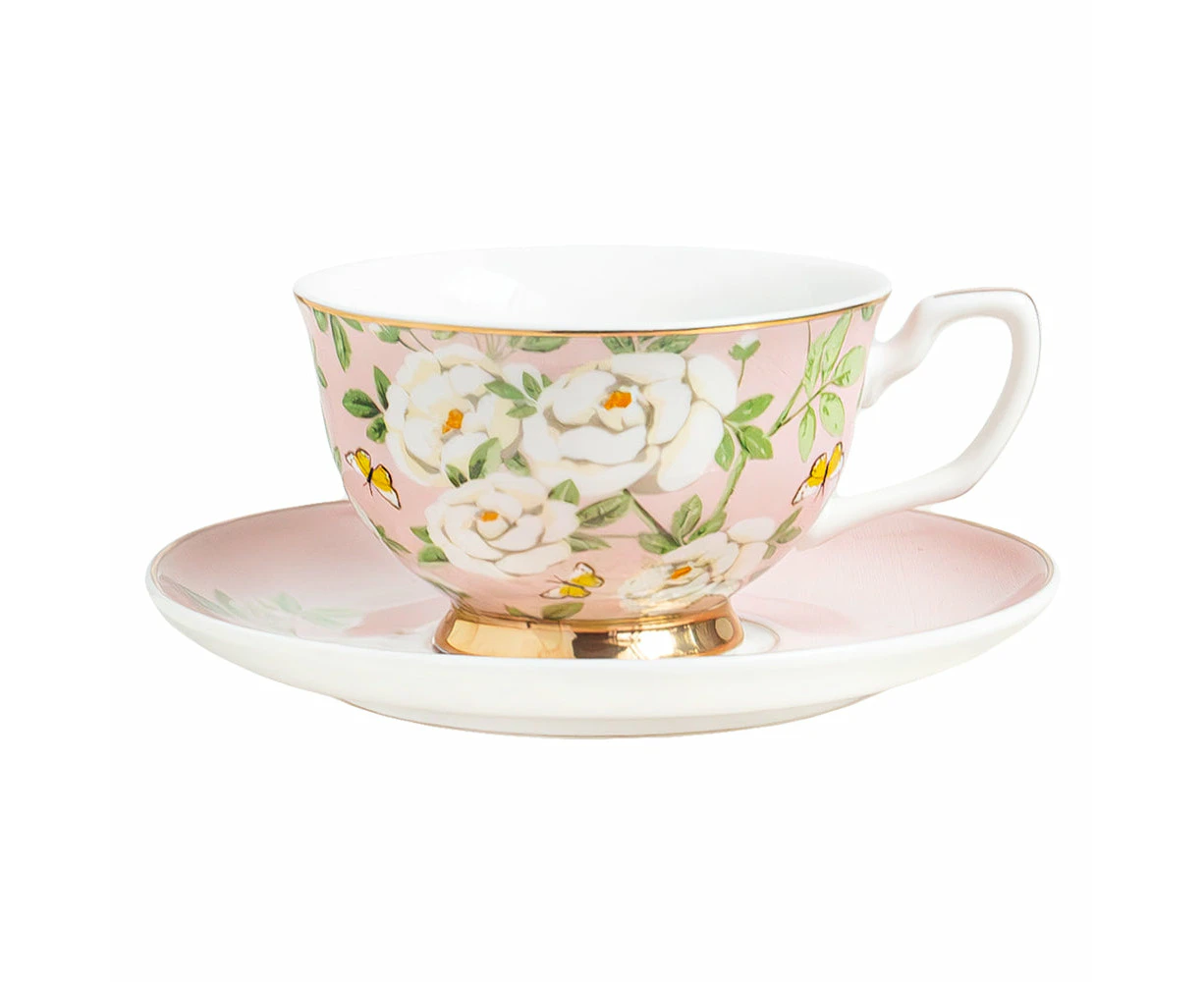 Cristina Re Peony Garden Teacup & Saucer