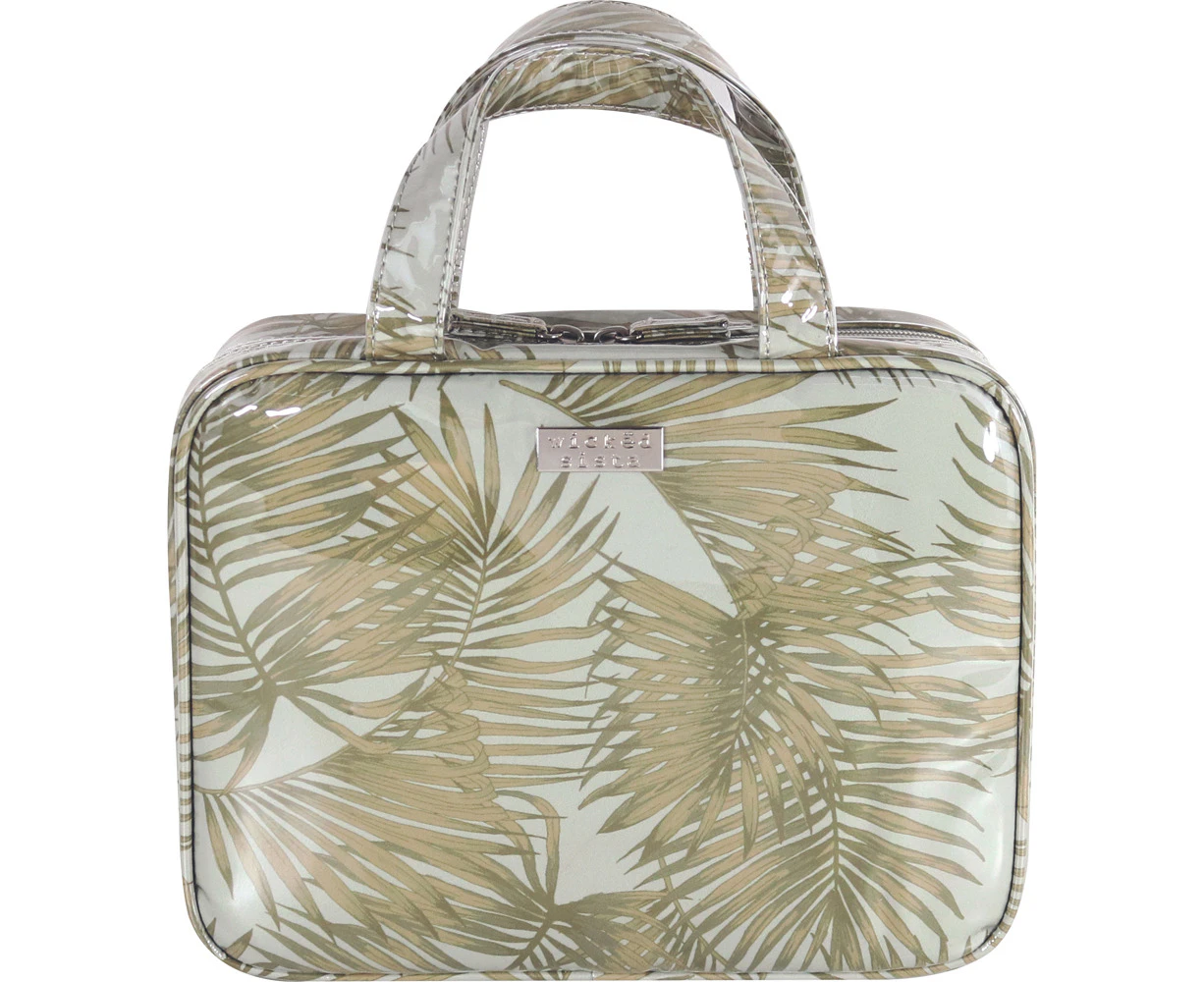 Wicked Sista Golden Tropics Women's Hold All Cosmetic Bag Makeup Case Large