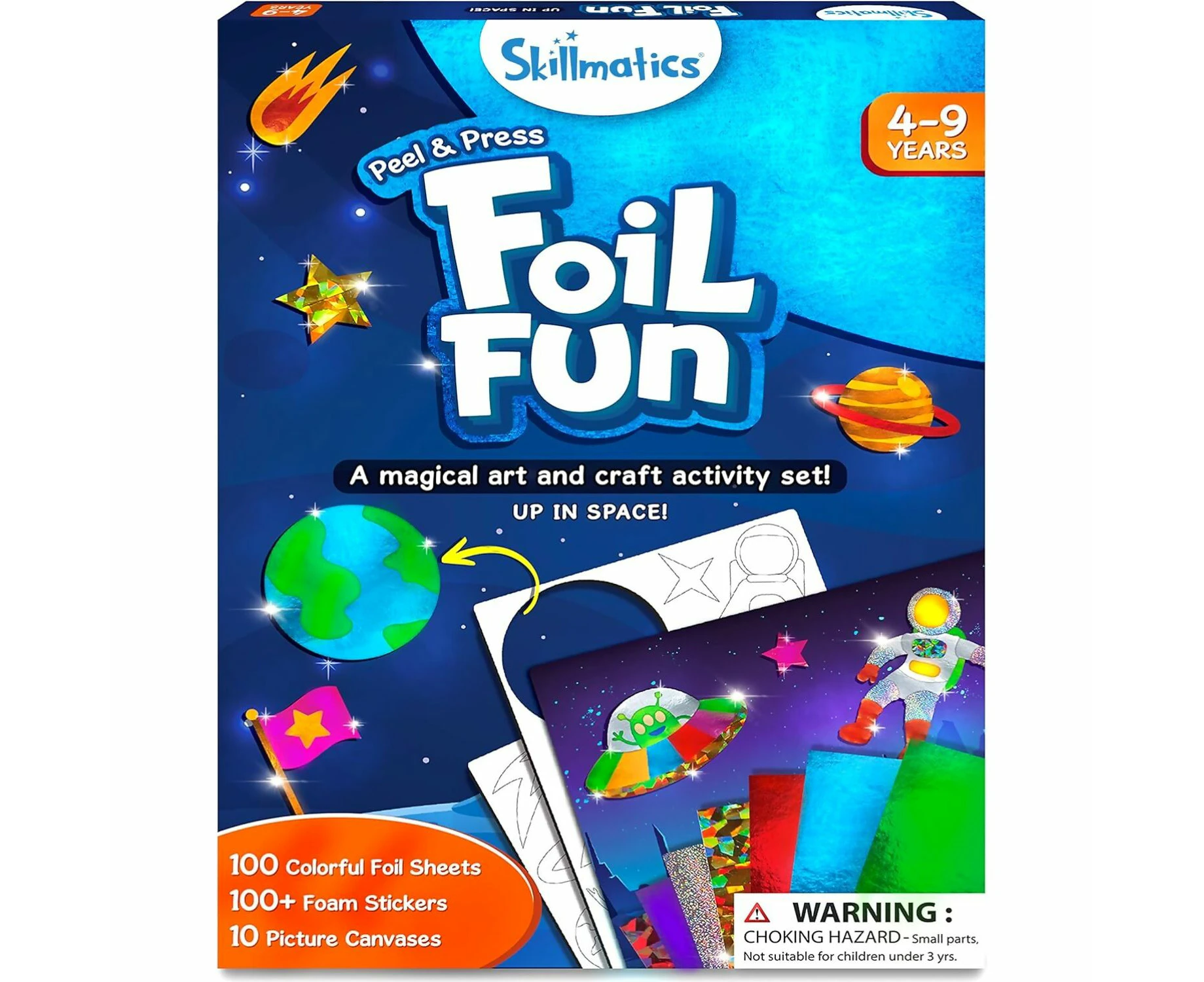 Skillmatics - Foil Fun: Up In Space No Mess Art Kit