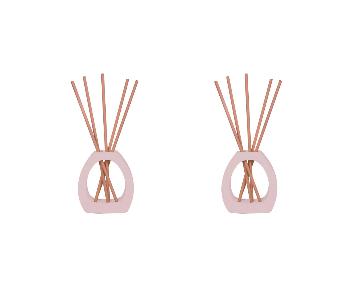 2x Arome Ambiance Arch Series Liquidless Reed Diffuser Set Peach Oolong Scent