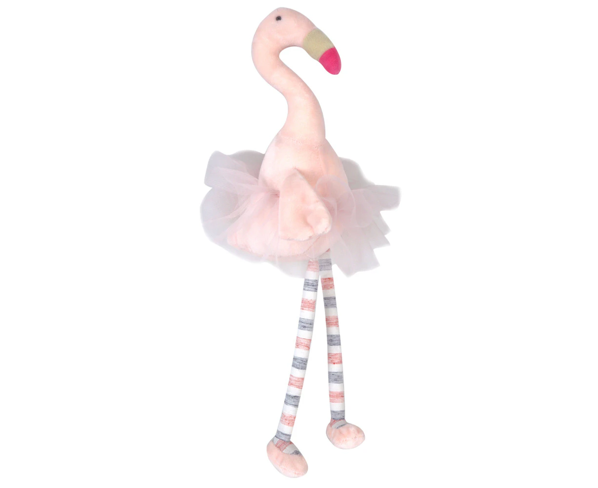 Ollie & Paige Flamingo In A Tutu Kids/Children Stuffed Animal Cuddle Toy 42cm