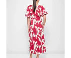 Puff Sleeve Midi Dress - Preview