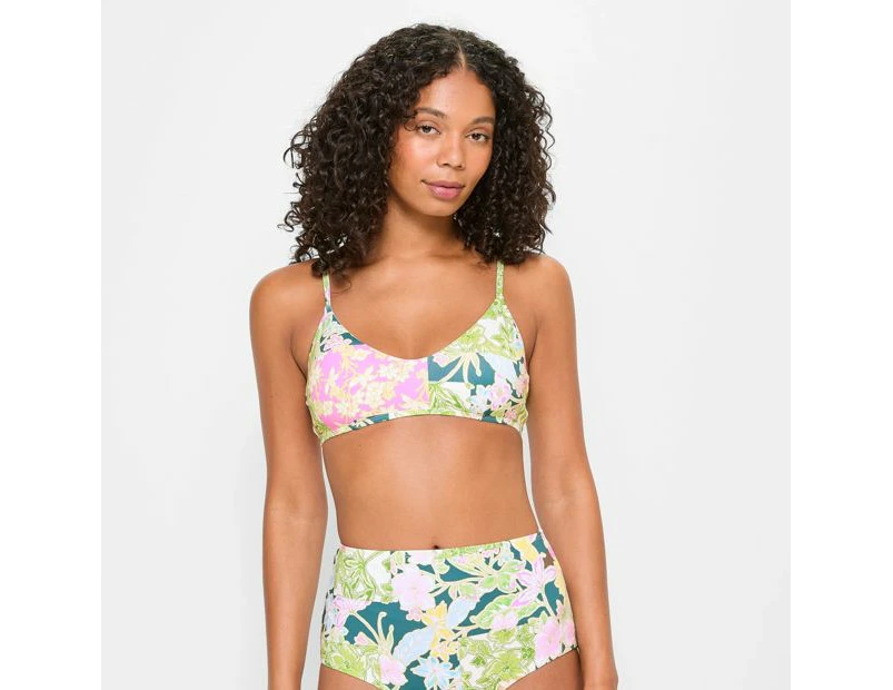 Target Crop Bikini Swim Top