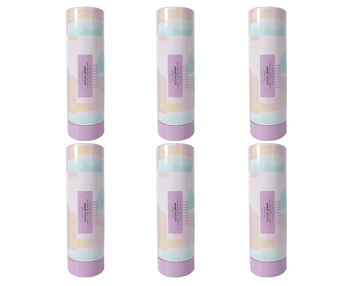 6x Wicked Sista Hand Cream 50ml Skin Fragance Sweet Amber/Pastel Abstracts