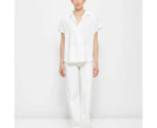 Target Linen Blend Roll Cuff Shirt