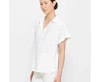 Target Linen Blend Roll Cuff Shirt