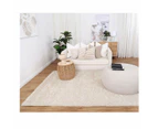 Puffy Soft Shag Ivory Rug