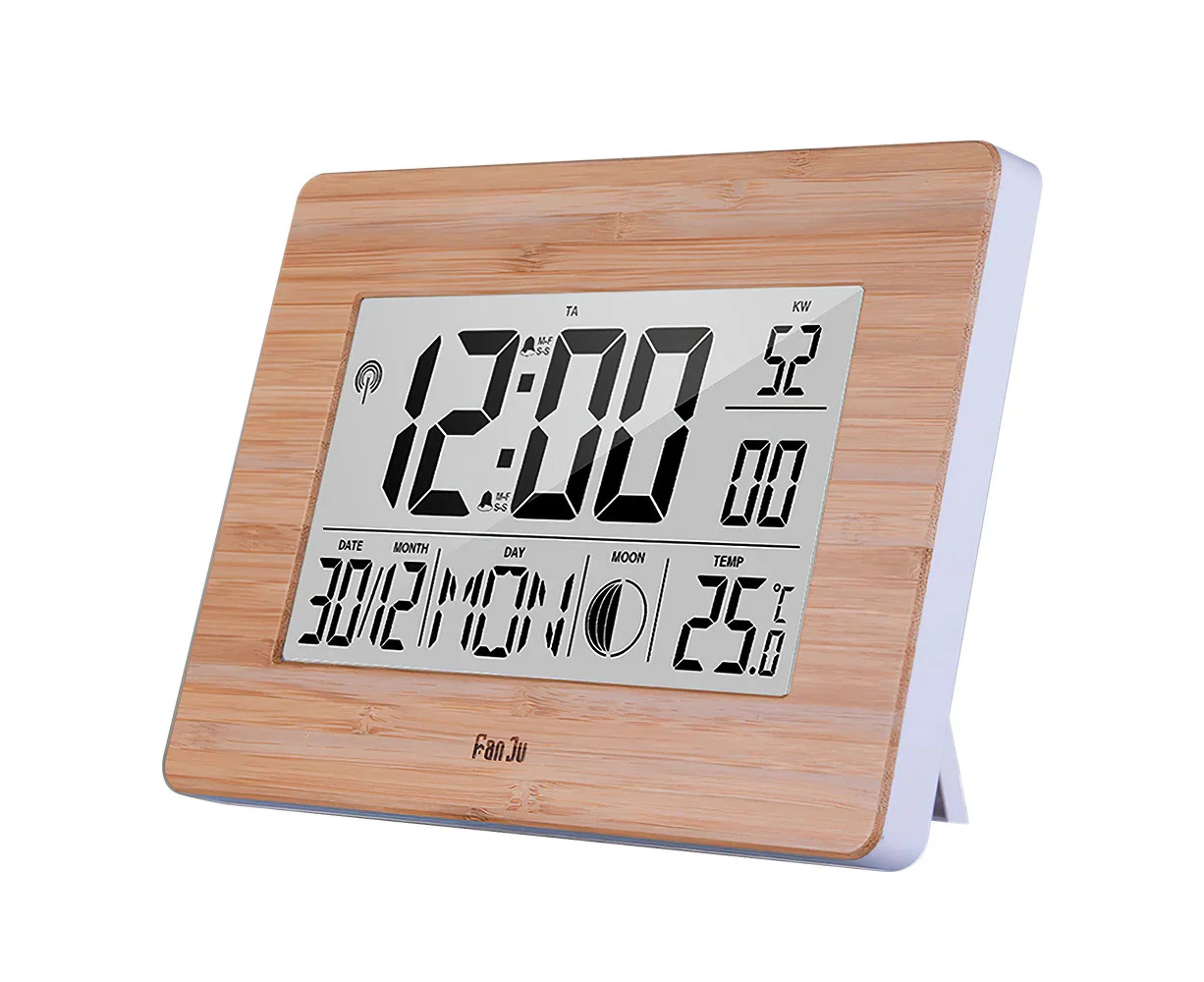 Large LCD Screen Electronic Wall Desk Digital Alarm Clock