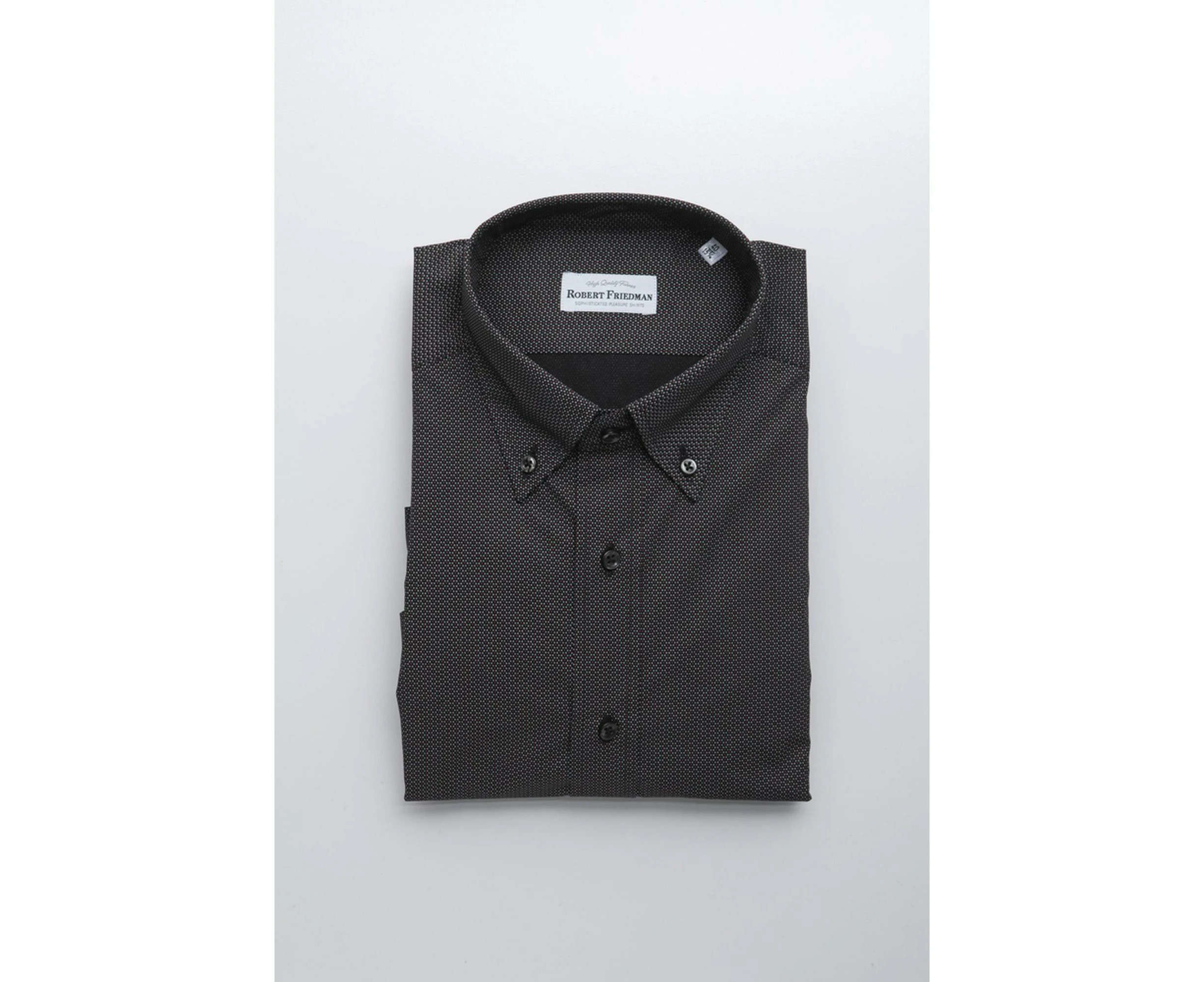 Robert Friedman Black Cotton Shirt