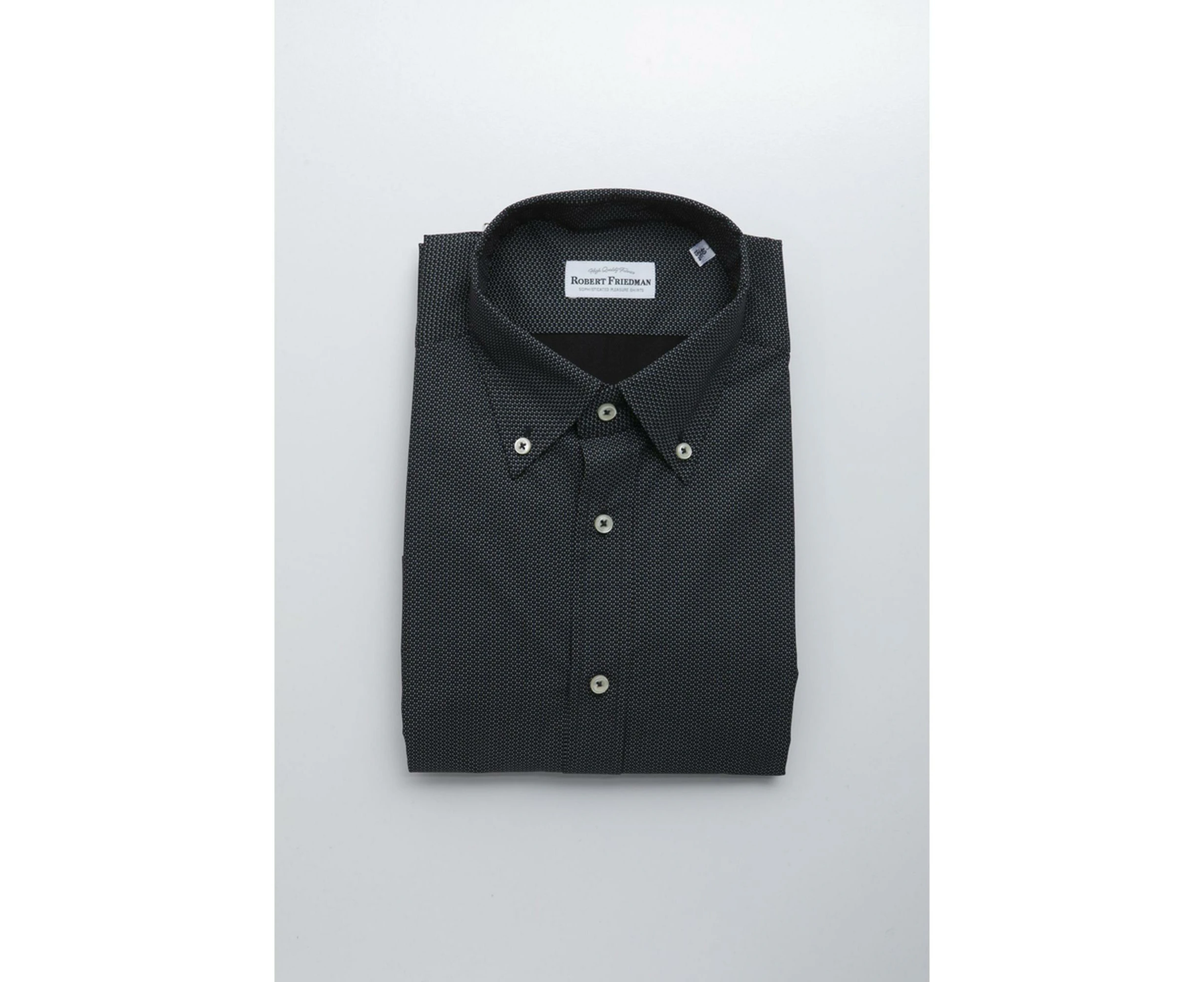 Robert Friedman Black Cotton Shirt