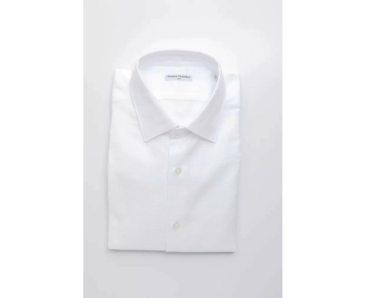 Robert Friedman White Cotton Shirt