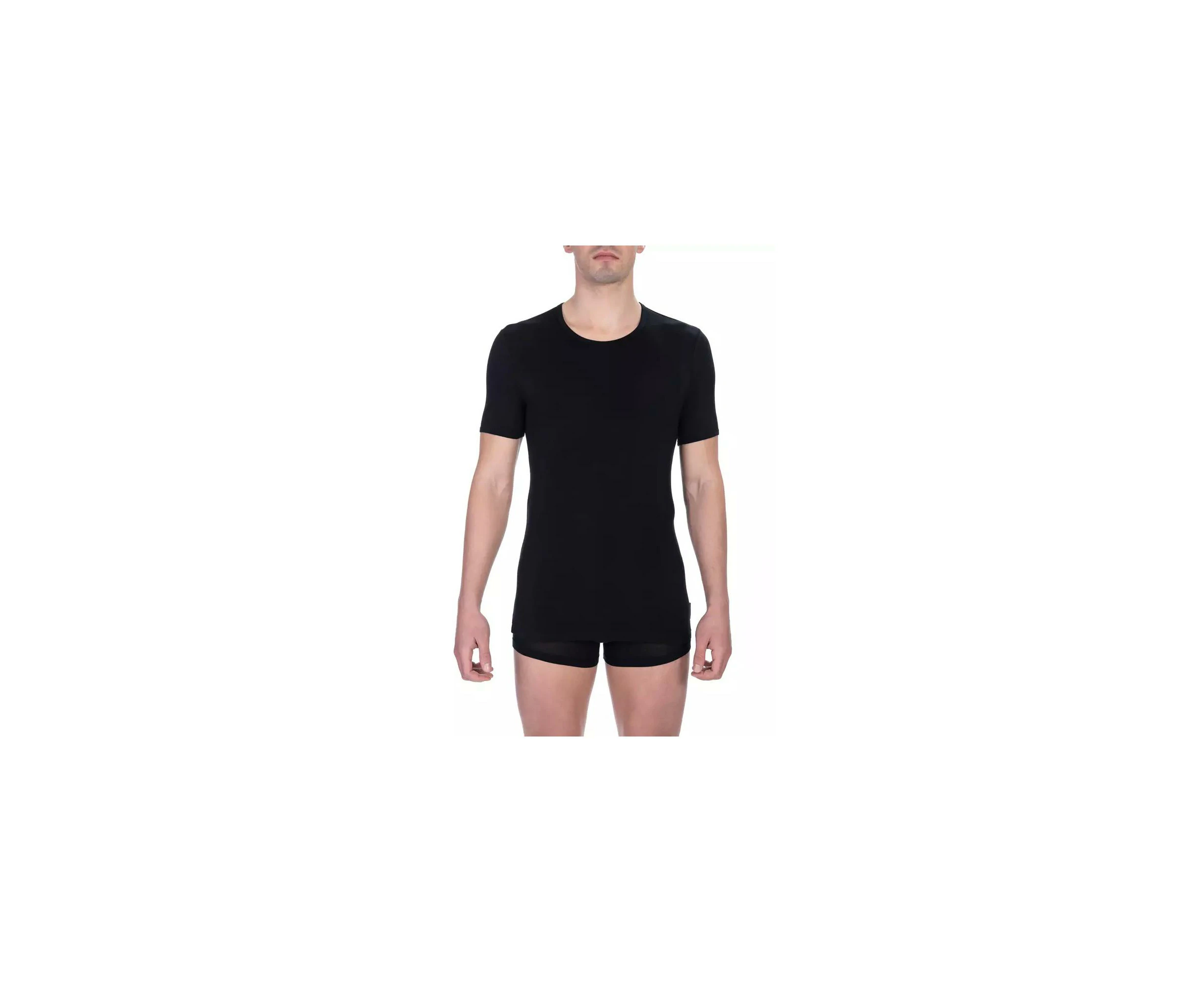 Luxury Designer Black T-shirt - Crew Neck - Black