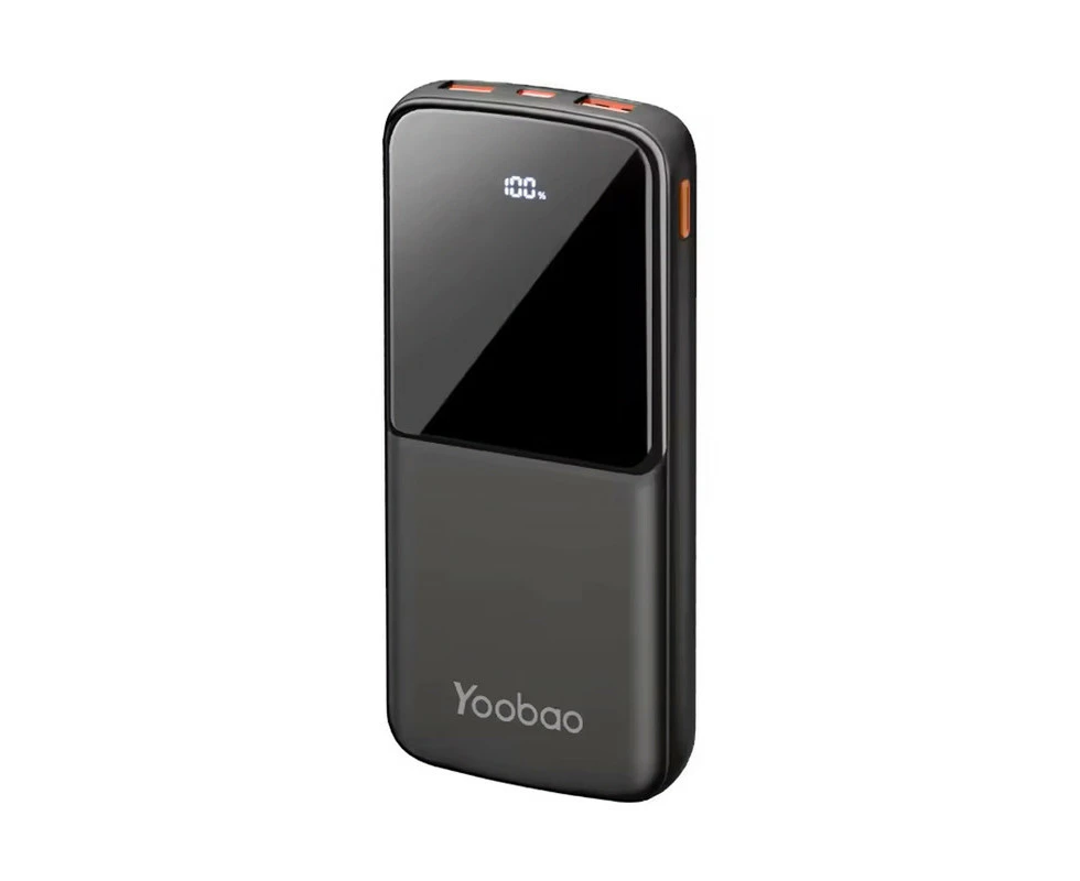 Yoobao High Capacity Powerbank with LED Digital Display 10000mAh - Black