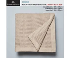 Logan & Mason Cotton Waffle Blanket Linen