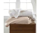 Logan & Mason Cotton Waffle Blanket Linen