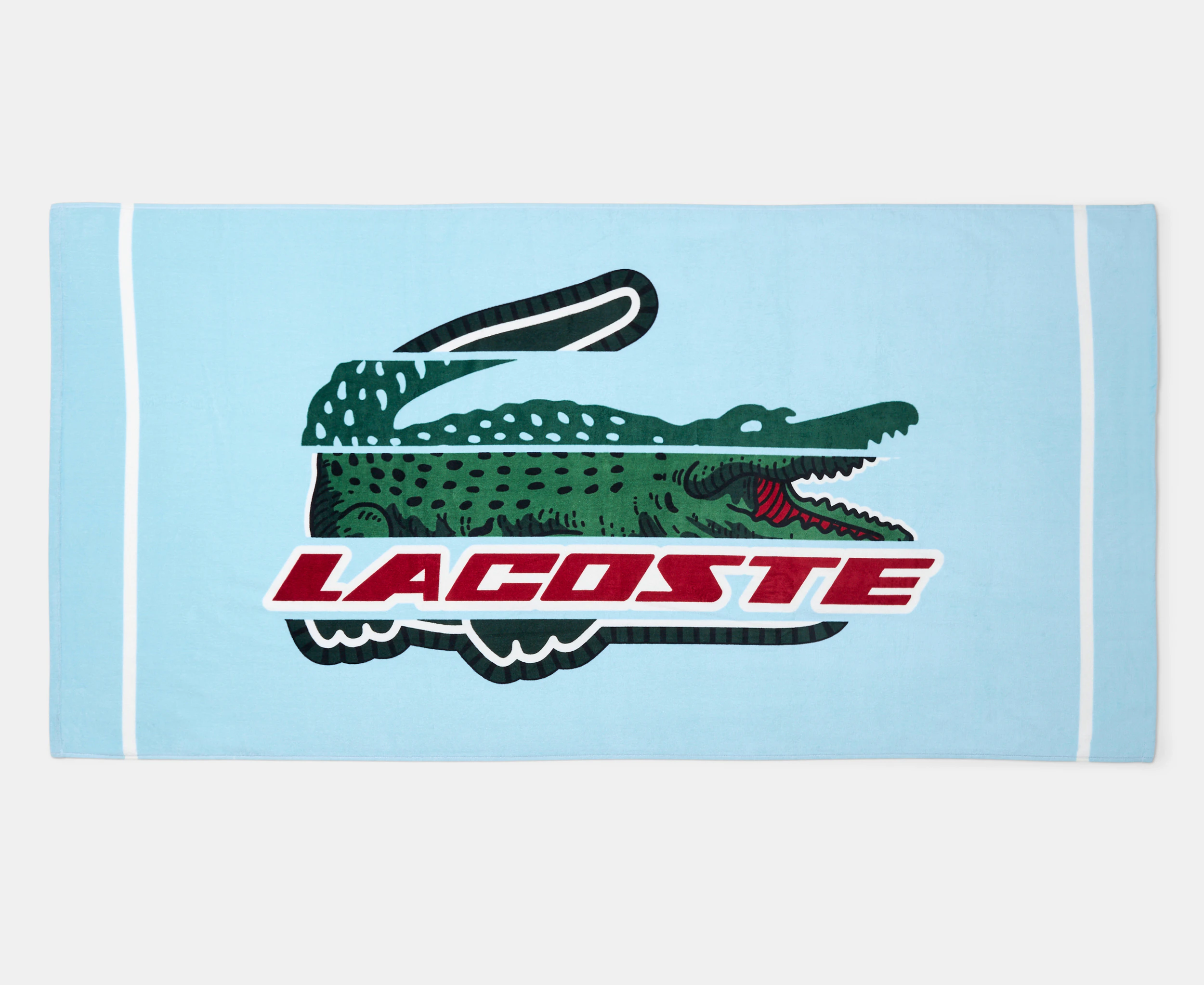 Lacoste Fusion Croc Beach Towel - Light Blue