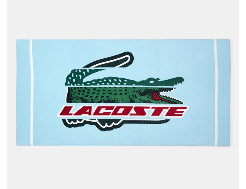 Lacoste Fusion Croc Beach Towel - Light Blue