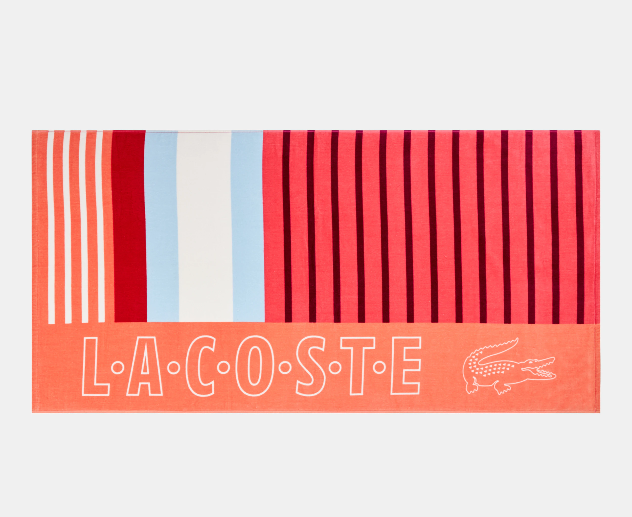 Lacoste Sporty Stripes Beach Towel - Warm