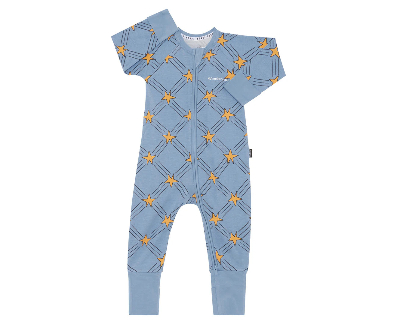 Bonds Baby/Toddler Zip Wondersuit - Starlit Check/Blue