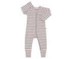 Bonds Baby/Toddler Wide Needle Rib Zippy Suit - Old Eagle Sand/Mascarpone