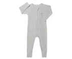 Bonds Baby/Toddler Waffle Zip Wondersuit - New Grey Marle