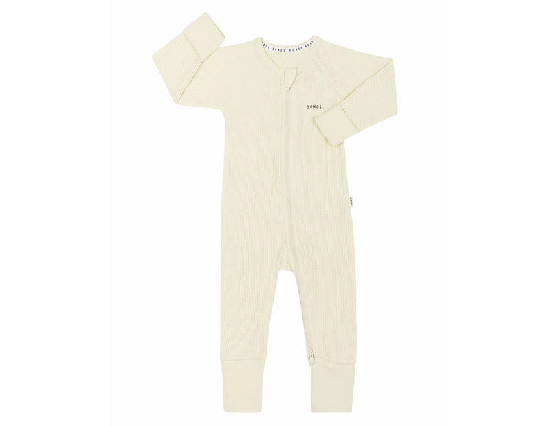 Bonds Baby Waffle Zippy Wondersuit - Sesame Seed