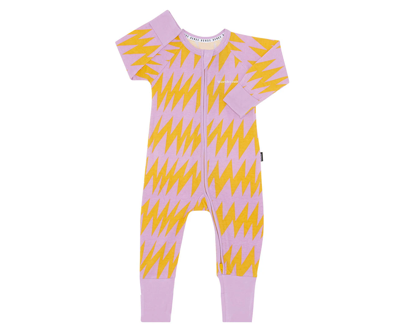 Bonds Baby Zip Wondersuit - Zig Zag/Ah Lilac