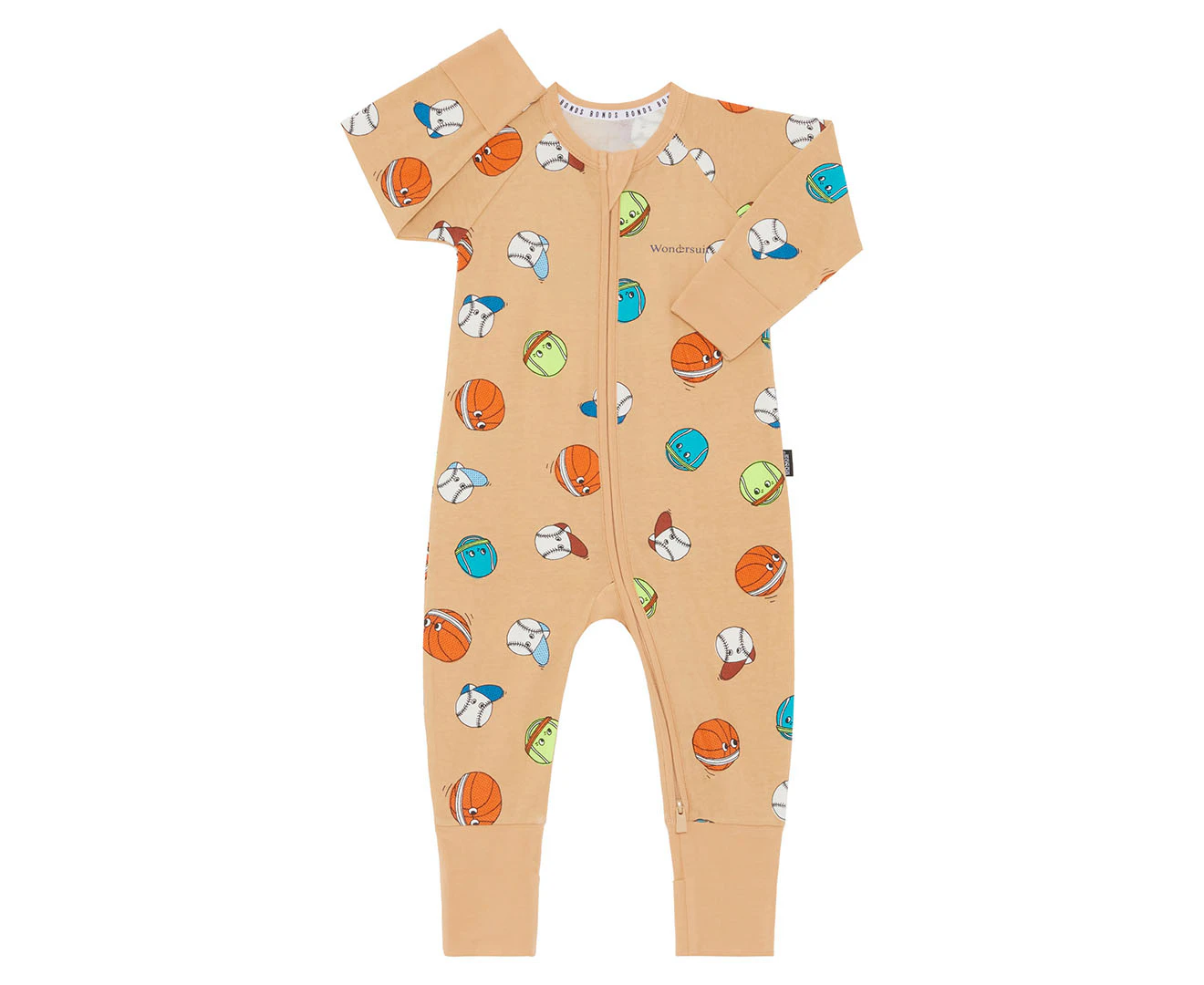 Bonds Baby Zip Wondersuit - Hit Bounce Serve/Sand