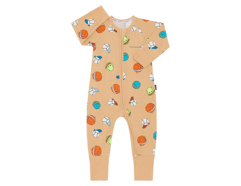 Bonds Baby Zip Wondersuit - Hit Bounce Serve/Sand