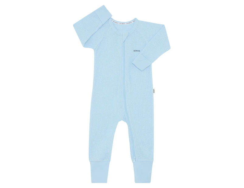 Bonds Baby/Toddler Waffle Zip Wondersuit - Airbourne