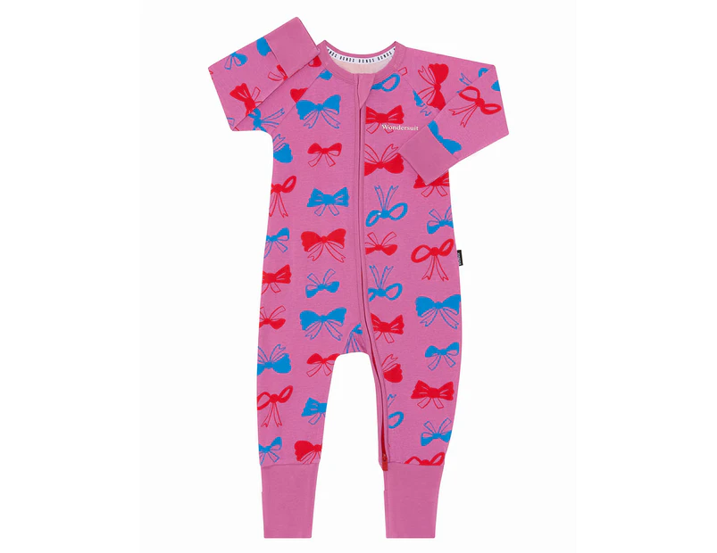 Bonds Baby Zip Wondersuit - Take A Bow/Foolish Pink