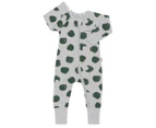 Bonds Baby Zip Wondersuit - Apple A Day/Grey Marle