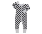 Bonds Baby/Toddler Zip Wondersuit - Check It Out/Black/Grey Marle