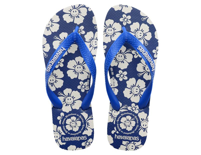 Havaianas Women's X Em Holiday Thongs - Hawaiian Blue/Star White