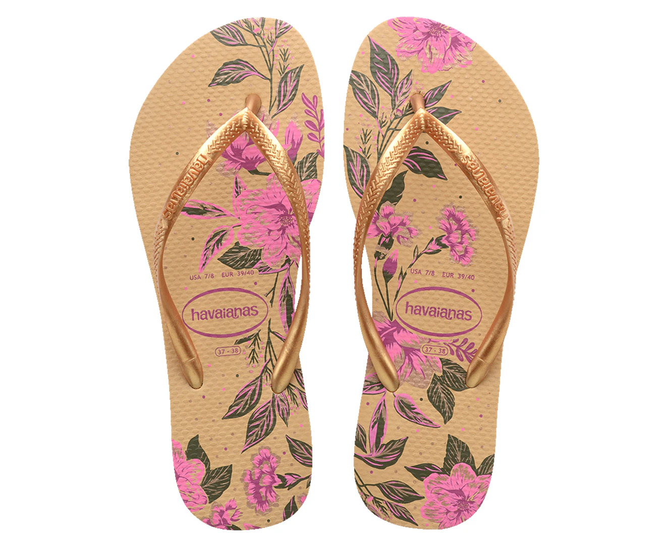 Havaianas Women's Slim Thongs - Organic Golden