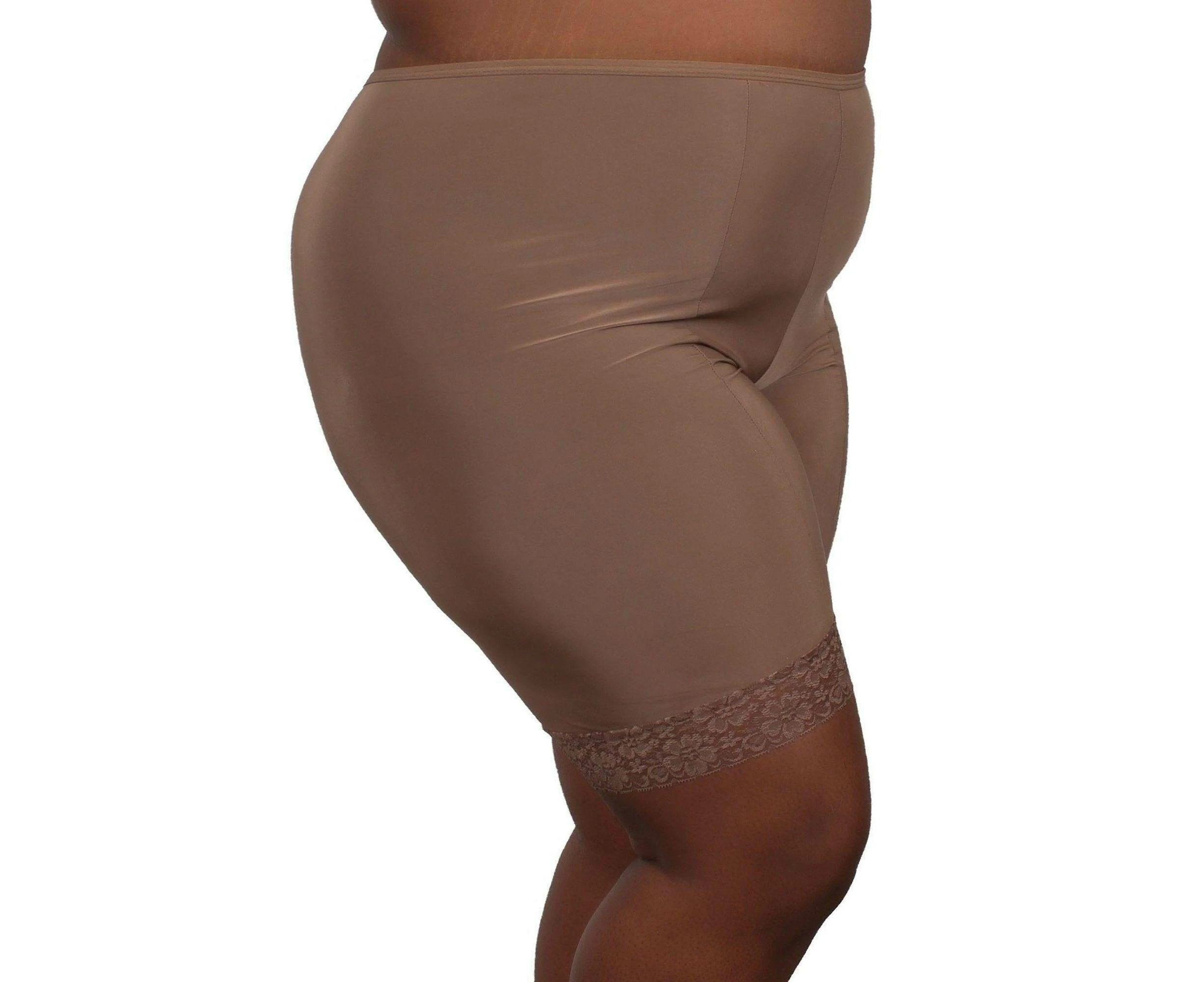 Moisture Wicking Cool Anti Chafe Slip Short With Leg Lace 9"