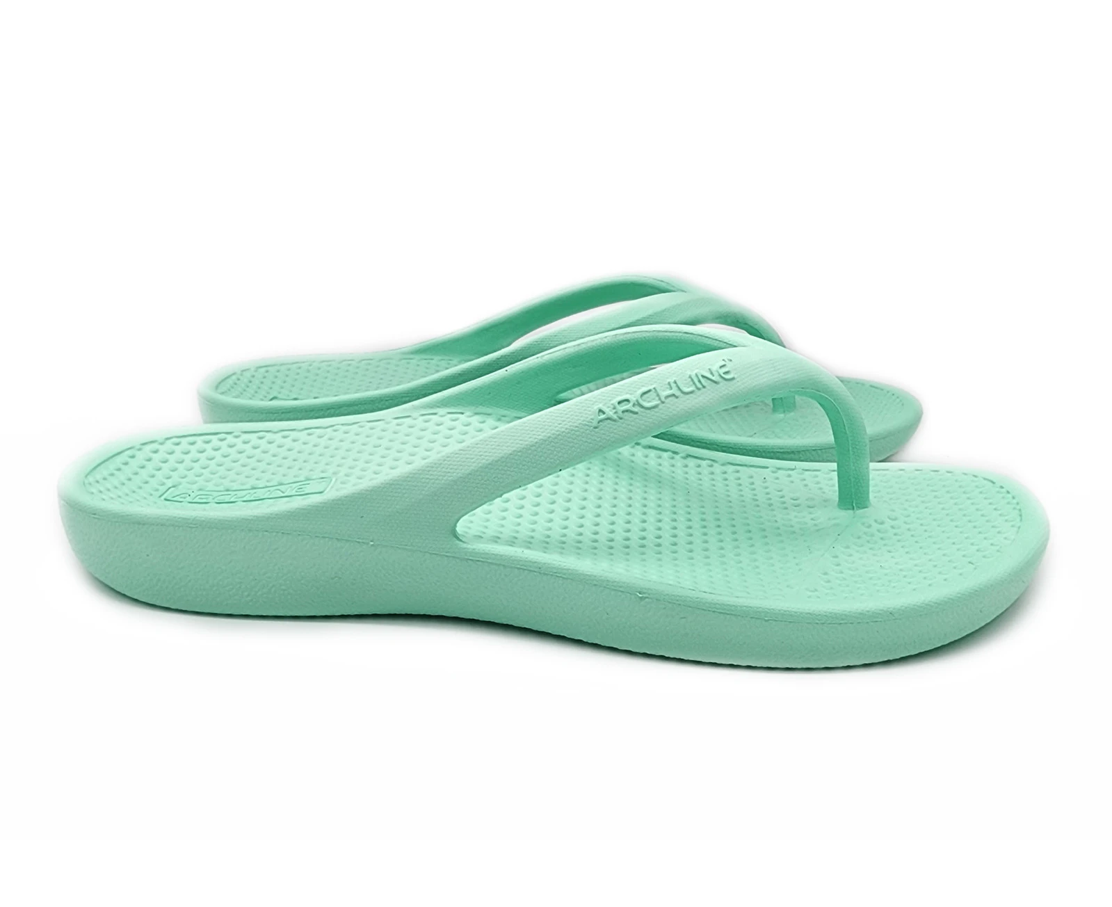 Archline Orthotic Foam Thongs Arch Support Flip Flops Orthopedic Rebound - Mint Green