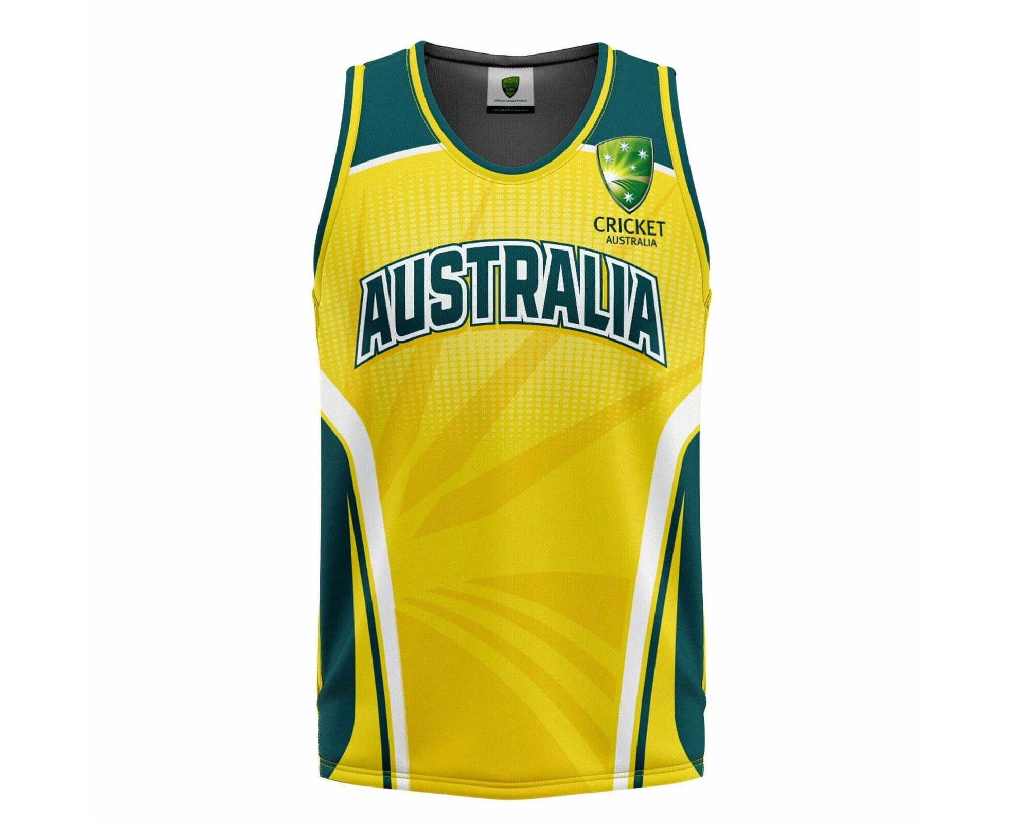 Cricket Australia 'Southern' Basketball Singlet - Shirt - Adult