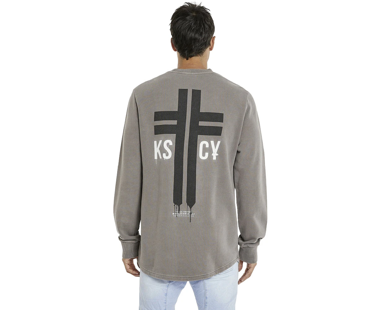 KSCY | THEORY DUAL CURVED SWEATER PIGMENT IRON