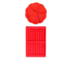 Silicone waffle mold baking mould, 2 pieces waffle cake mold, cake mold, ice cubes, bread mold, baking molds Suitable