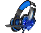 Stereo Gaming Headset for PS4, PS5, PC, Xbox One, Noise Cancelling Over Ear Headphones with Mic, Bass Surround(Blue)